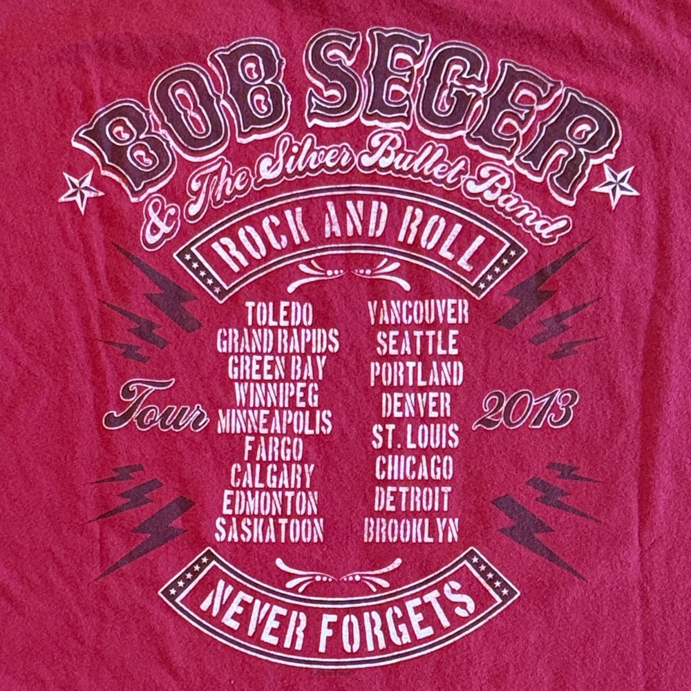 Bob Seger Rock and Roll Graphic Tee - vintage band t-shirt - Picture 4 of 5